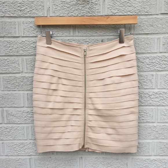 Audrey 3+1 Dresses & Skirts - Audrey 3+1 Front Zip Body con Mini Skirt